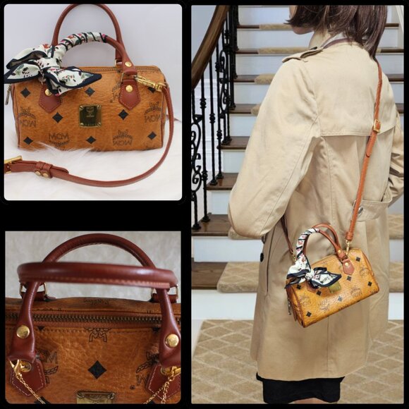 MCM Mini Boston Bandoulière - Picture 4 of 16